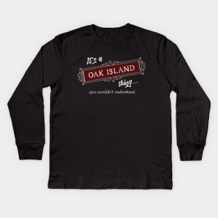 Oak island mystery brotherhood Kids Long Sleeve T-Shirt